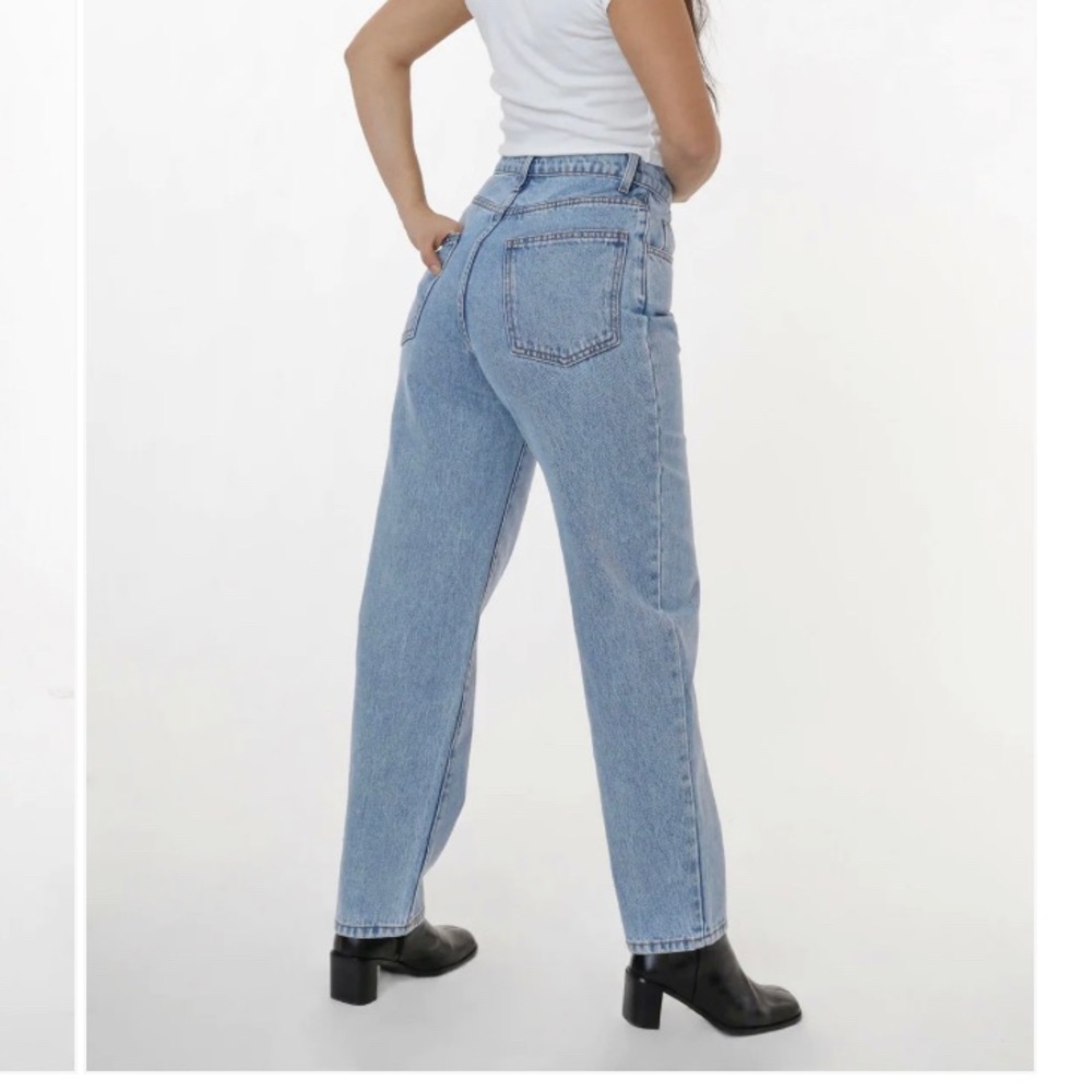 Los angeles apparel light blue relaxes fit denim